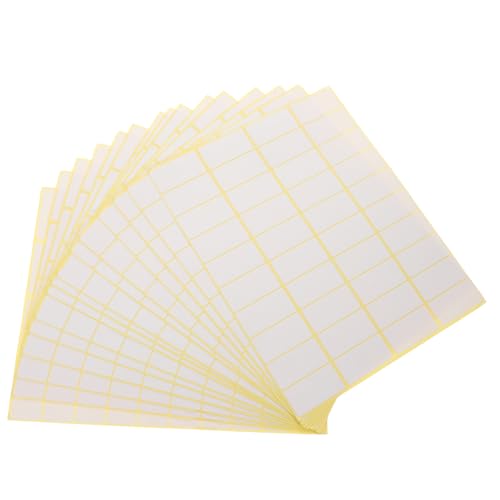 HEALEEP 15 Blatt Preisschildaufkleber Vinylaufkleber Papieraufkleber Druckeraufkleber Punkte Postetiketten Adressetiketten Aufkleber Selbstklebende Wasserfeste Druckeretiketten Weißes von HEALEEP