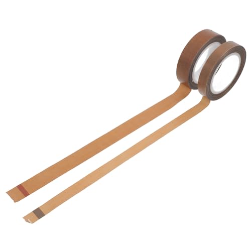 HEALEEP 2 Rollen Teflonband Handvakuumierband Ersatz des Dichtungsbandes Dichtungsband für Vakuumierer Abdichtband PTFE-Bänder Isolierbänder PTFE-Band für Versiegelung Hellbraun von HEALEEP