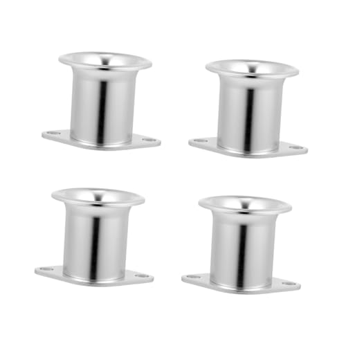 HEALEEP 4 Stücke Auto Teil Aufnahme Lufthorntrichter Aluminium Silber von HEALEEP