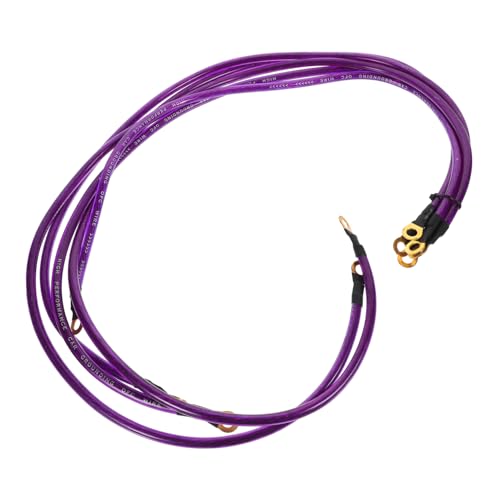 HEALEEP 5 Stück Hardware Zubehör Stereo-audiokabel Kabel Für Lautsprecher Farbe Audio-lautsprecherkabel Auto-lautsprecherkabel Kabelverlängerung Stereokabel Violett Kunststoff von HEALEEP