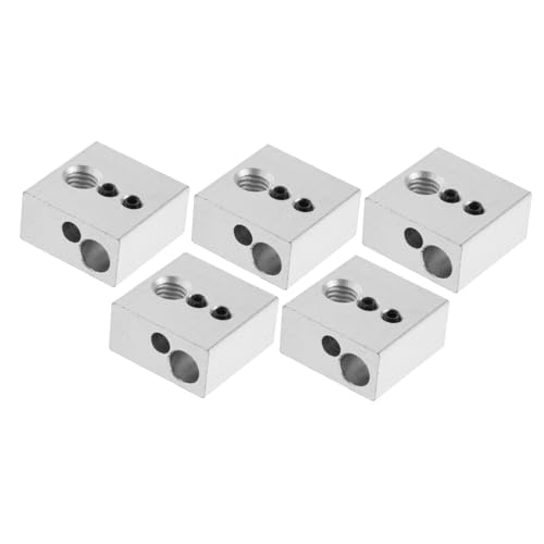 HEALEEP 5 Stück Heizungsblockzubehör Drucker-Extruder Teile Hitze Druckerheizblock 3d drucker heizblock beschichtet Blockheizung Druckerzubehör Extruder-Heizblock Aluminium Silber HEALEEP 5 Stück Heizungsblockzubehör Drucker-Extruder Teile Hitze Druckerheizblock 3d drucker heizblock beschichtet Blockheizung Druckerzubehör Extruder-Heizblock Aluminium Silber von HEALEEP