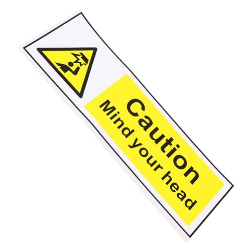 HEALEEP Achten Sie auf Ihr Kopfwarnschild Schutzaufkleber Vinyl reflektierendes Band Achten Sie auf die Warnaufkleber auf Ihrem Kopf Warnzeichen Achtung Zeichen pp synthetisches Papier HEALEEP Achten Sie auf Ihr Kopfwarnschild Schutzaufkleber Vinyl reflektierendes Band Achten Sie auf die Warnaufkleber auf Ihrem Kopf Warnzeichen Achtung Zeichen pp synthetisches Papier von HEALEEP