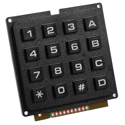 HEALEEP Mikrocontroller -Tastatur Tastaturmatte Schlüsselmodul Tastaturarray Klaviatur Schlüsselarray Tastatur mit 16 Tasten Industrie-Tastaturschalter Plastik Black HEALEEP Mikrocontroller -Tastatur Tastaturmatte Schlüsselmodul Tastaturarray Klaviatur Schlüsselarray Tastatur mit 16 Tasten Industrie-Tastaturschalter Plastik Black von HEALEEP