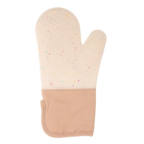 HEALEEP Ofenhandschuhe aus Silikon Grillen Kochen Backhandschuh wärmeisolierter Ofenhandschuh Ofenhandschuhe für die Küche Küchenhandschuhe Grillhandschuhe verdickte Fäustlinge Kieselgel von HEALEEP