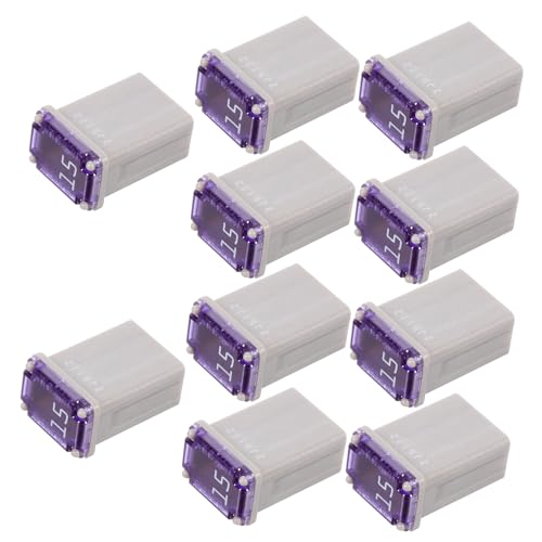 HEALLILY 10 Stück Auto Sicherung Mikro Mini 15-ampere-sicherung 15-a-sicherung Für Kraftfahrzeuge Patronensicherung Kfz-sicherheitskits 15a Sicherung Plastik von HEALLILY
