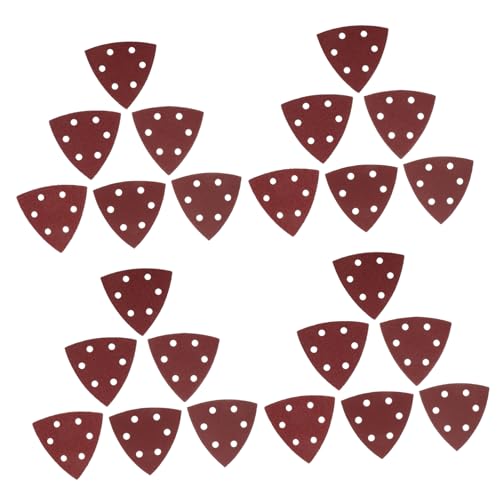 HEALLILY 120 Stück Dreieckiges Schleifpapier Metallschleifen Schleifpapier Mit Hoher Körnung Schleifmaschinen Für Die Holzbearbeitung Auto Schleifpapier Aluminiumoxid Brown von HEALLILY