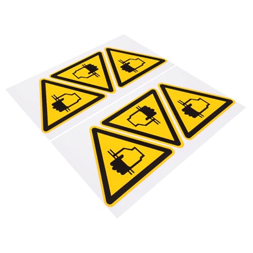 HEALLILY 6 Stück Warnaufkleber Du Vorsicht Aufkleber Reflektierend Stoppen Sie Aufkleber Warnzeichenaufkleber Gelb Gefahrenband Etikett Handwarnschild Selbstklebendes Vinyl HEALLILY 6 Stück Warnaufkleber Du Vorsicht Aufkleber Reflektierend Stoppen Sie Aufkleber Warnzeichenaufkleber Gelb Gefahrenband Etikett Handwarnschild Selbstklebendes Vinyl von HEALLILY