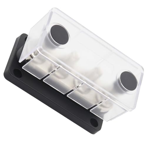 HEALLILY Hochstromklemmenblock Autoklemmenleisten Leiste Stromverteilerblock Batterieklemme Quadratische Klemmenklemmen Autoklemmen Sockel Und Abdeckung Material Nylon von HEALLILY