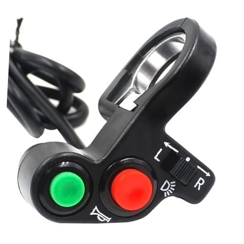 HEALLILY Rollerhornschalter Für Motorräder Und Atvs Multifunktionaler Lichtschalter Für Blinker Und Hupe Einfach Zu Montieren Leicht Und Platzsparend HEALLILY Rollerhornschalter Für Motorräder Und Atvs Multifunktionaler Lichtschalter Für Blinker Und Hupe Einfach Zu Montieren Leicht Und Platzsparend von HEALLILY