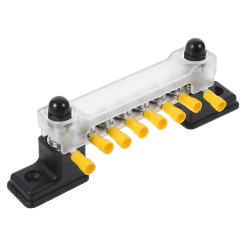 HEALLILY Stromschiene Stromverteilerblock Sammelschienen Terminal Bus Verteilung Klemmenblock Für Marine Sammelschiene Des Verteileranschlusses Klemmleiste Für Auto Kfz-klemmleisten Messing von HEALLILY