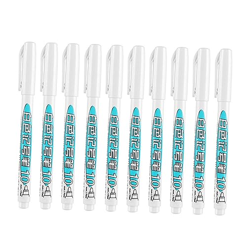 HEALSOPTHY 10 Stück Weißer Markierungsstift Unterrichtszubehör Praktische Zeichenstifte Lehrangebot Zeichenstifte Für Den Haushalt Farbstifte Multifunktionale Zeichenstifte Textmarker Plastik HEALSOPTHY 10 Stück Weißer Markierungsstift Unterrichtszubehör Praktische Zeichenstifte Lehrangebot Zeichenstifte Für Den Haushalt Farbstifte Multifunktionale Zeichenstifte Textmarker Plastik von HEALSOPTHY