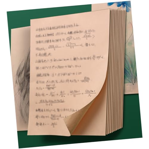 HEALSOPTHY 160 Blatt leeres Blatt bürozubehör schulzubehör zeichenpapier noteboon notizbuch notizbücher notizhefte schulzeug Schreibblock drawing paper notebook Rechenbuch Buchentwurf Yellow von HEALSOPTHY