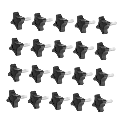 HEALSOPTHY 20 Stück Vier-sterne-schraube Schrauben Möbel Schraube Reparatur Von Vorräten Akkuschrauber Zubehör Reparieren Plastik Black von HEALSOPTHY