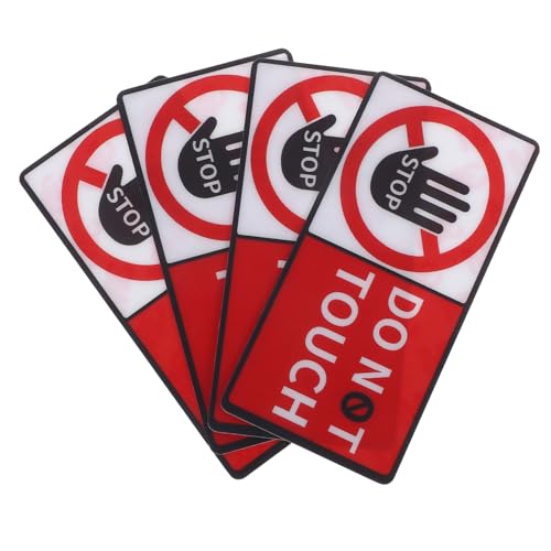 HEALSOPTHY 4 Blatt Aufkleber nicht berühren werkzeugkoffer Zeichen nicht berühren Warnschild nicht berühren Gefahrenaufkleber Warnung Schild nicht berühren Nicht Tasten Vinyl HEALSOPTHY 4 Blatt Aufkleber nicht berühren werkzeugkoffer Zeichen nicht berühren Warnschild nicht berühren Gefahrenaufkleber Warnung Schild nicht berühren Nicht Tasten Vinyl von HEALSOPTHY