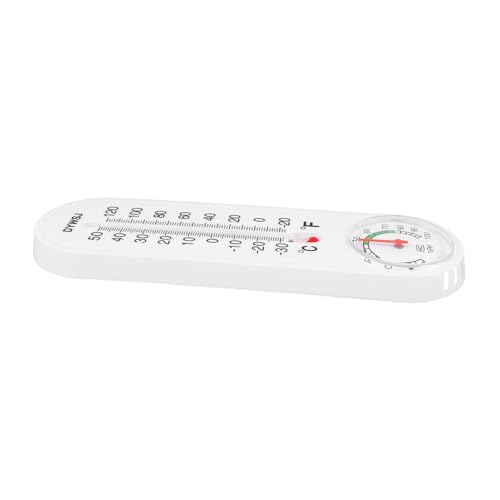 HEALSOPTHY Temperatur- und Luftfeuchtigkeitsanzeige Genaues Thermometer Kompaktes Hygrometer Präzisions Temperaturmesser wetterstation Feuchtigkeitsmonitor Hausthermometer innen Plastik Weiß von HEALSOPTHY