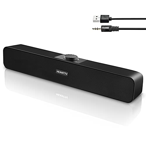 HEANTTV Computer-Lautsprecher, kabelgebunden, USB Desktop-Lautsprecher, Soundbar, Stereo, USB-betrieben HEANTTV Computer-Lautsprecher, kabelgebunden, USB Desktop-Lautsprecher, Soundbar, Stereo, USB-betrieben von HEANTTV