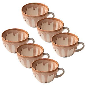 6 HEART & SOUL Kaffeetassen Perfect Match Oyster braun 0,34 l 6 HEART & SOUL Kaffeetassen Perfect Match Oyster braun 0,34 l von HEART & SOUL