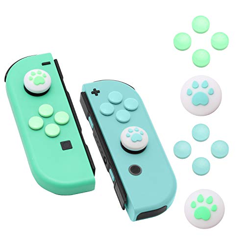 Daumengriffkappen mit Pfotenabdruck für Schalter, Knopfkappen-Set für Schalter – Animal Crossing New Horizons Thema von HEATFUN