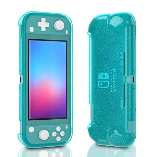 Glitzer-Schutzhülle für Nintendo Switch Lite, glänzend, TPU, für Switch Lite, Türkis von HEATFUN