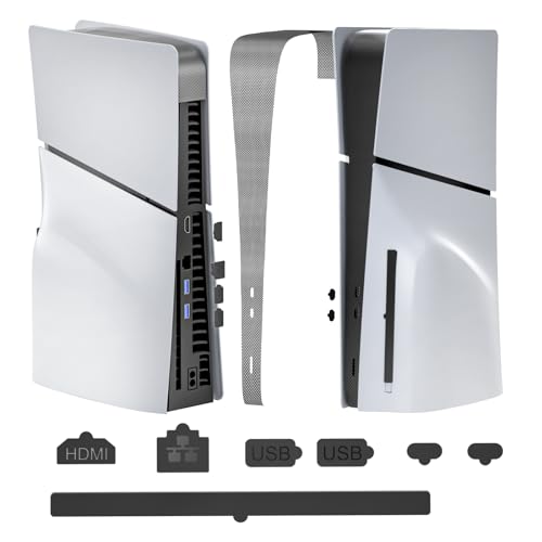 HEATFUN Staubschutz für PS5 Slim Konsole mit Silikonsteckern, verhindert Staub und Tierhaare, kompatibel mit PlayStation 5 Slim Disc/Digital Edition, unverzichtbares Zubehör HEATFUN Staubschutz für PS5 Slim Konsole mit Silikonsteckern, verhindert Staub und Tierhaare, kompatibel mit PlayStation 5 Slim Disc/Digital Edition, unverzichtbares Zubehör von HEATFUN