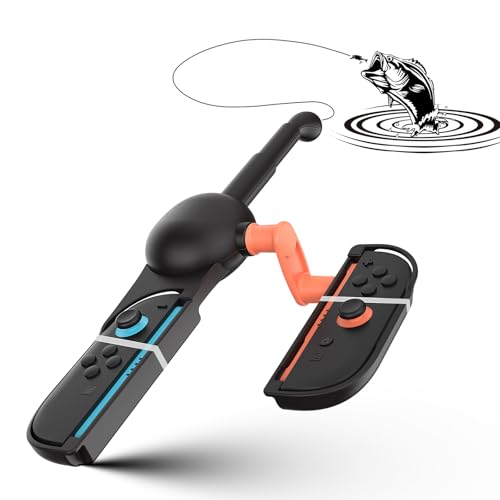 HEATFUN Switch 2 Fishing Rod - Realistic Fishing Game Accessory for Switch 2/Switch/Switch OLED Joycon, Compatible with Bass Pro Shops: The Strike & All Fishing/Hunting Games - 1 Pack HEATFUN Switch 2 Fishing Rod - Realistic Fishing Game Accessory for Switch 2/Switch/Switch OLED Joycon, Compatible with Bass Pro Shops: The Strike & All Fishing/Hunting Games - 1 Pack von HEATFUN