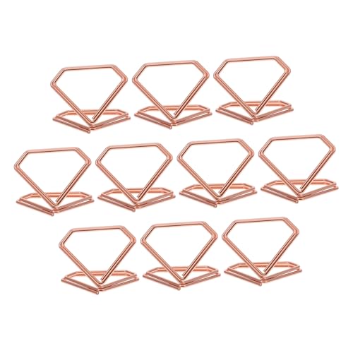 HEATSHAKING 10 Stück Mini Tischkartenhalter Dreieckiger Notizhalter Visitenkartenhalter Für Den Schreibtisch Visitenkartenhalter Für Den Schreibtisch Ausgefallene Büroklammern Dreieckige von HEATSHAKING