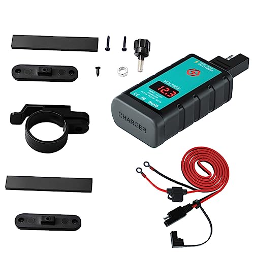 HEATSHAKING 1Satz Wasserdichtes USB Ladegerät mit Voltmeter Anschlusskabel für Fahrzeuge Boote Langlebig HEATSHAKING 1Satz Wasserdichtes USB Ladegerät mit Voltmeter Anschlusskabel für Fahrzeuge Boote Langlebig von HEATSHAKING