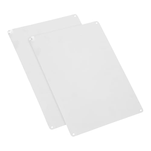 HEATSHAKING 2 Stück Leeres Aluminiumschild Blanko-Etiketten aus Aluminium leeres Türschild leeres Schild Aluminium blankes Metall Sublimations-Metallschild leer Silver HEATSHAKING 2 Stück Leeres Aluminiumschild Blanko-Etiketten aus Aluminium leeres Türschild leeres Schild Aluminium blankes Metall Sublimations-Metallschild leer Silver von HEATSHAKING