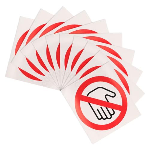 HEATSHAKING 20 Stück Aufkleber Für Warnschilder Warnsignale Elektrische Warnzeichen Zeichen Nicht Berühren Warnlabel Bitte Berühren Sie Das Schild Nicht Warnaufkleber Selbstklebendes Vinyl von HEATSHAKING