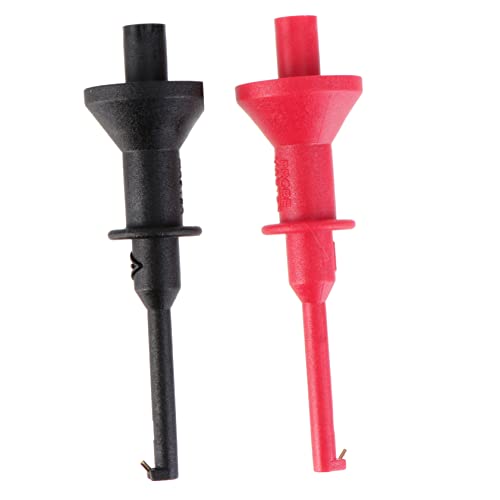 HEATSHAKING 2Stücke Testhakenclips für Multimeter Plug in Sondenklemmen zum Testen Elektronischer Geräte zum Prüfen von Ics Reparieren von Handys Rot Schwarz HEATSHAKING 2Stücke Testhakenclips für Multimeter Plug in Sondenklemmen zum Testen Elektronischer Geräte zum Prüfen von Ics Reparieren von Handys Rot Schwarz von HEATSHAKING