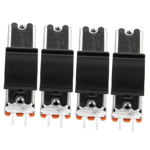 HEATSHAKING 4Stücke Stereo Lautstärkepotentiometer Gerades Lineares Schiebepotentiometer mit Schalter für Präzise Audioeinstellungen für Mischpulte und Audioanwendungen HEATSHAKING 4Stücke Stereo Lautstärkepotentiometer Gerades Lineares Schiebepotentiometer mit Schalter für Präzise Audioeinstellungen für Mischpulte und Audioanwendungen von HEATSHAKING