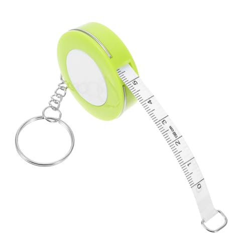 HEATSHAKING Maßband Für Den Schlüsselanhänger Häkelzubehör Miniaturbandmaß Maßband Aus Stoff Keychain -messband Stoff Messlineal Nähzubehör Maßband Stoff Mini-maßband Abs Green von HEATSHAKING