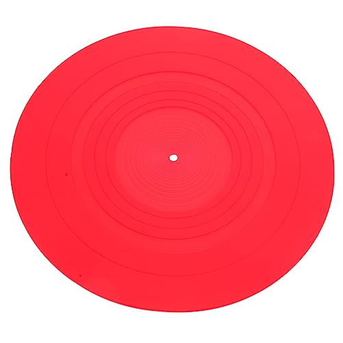 HEATSHAKING Silikon Vinyl Matte Antistatische Schallplattenunterlage für Optimalen Schutz und Klangqualität für Vinyl Player Langlebig von HEATSHAKING