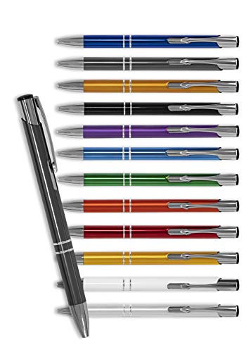 HEAVYTOOL Kugelschreiber SIGNATURE ELEGANCE graphit grau Aluminium [50 Stück] Strichstärke: M ca. 0,6mm Tinte: blau von HEAVYTOOL