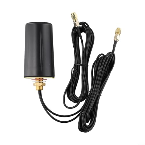 HEBEOT Antennen-Set, Außenantenne mit 2 x 3 m Kabel für SMA-Stecker mit IP67-konformem Design, 4,8 × 4,8 × 8,2 cm HEBEOT Antennen-Set, Außenantenne mit 2 x 3 m Kabel für SMA-Stecker mit IP67-konformem Design, 4,8 × 4,8 × 8,2 cm von HEBEOT