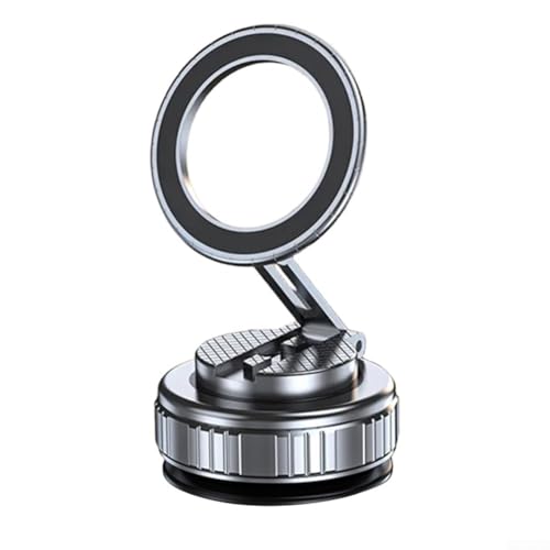 HEBEOT Vakuum-Magnet-Handyhalterung sorgt für eine sichere Nutzung während der Fahrt oder im Freien (Silber) von HEBEOT