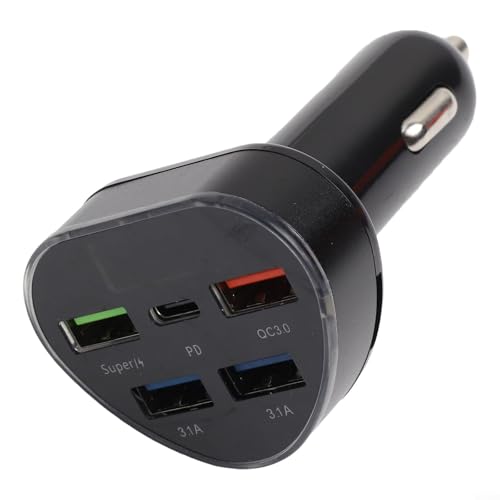 Schlankes Design, Multi-USB-Autoladegerät, perfekt für Autofahrten oder tägliche Pendler Schlankes Design, Multi-USB-Autoladegerät, perfekt für Autofahrten oder tägliche Pendler von HEBEOT