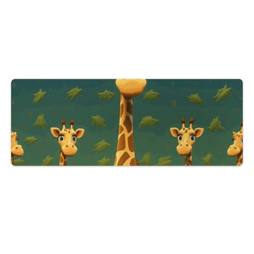 Gaming-Mauspad, Schreibtischunterlage, großes Mauspad, Cartoon-Giraffe, LED-Mauspad, rutschfeste Unterseite, wasserdicht, Schreibtisch-Schreibunterlage für Büro und Zuhause Gaming-Mauspad, Schreibtischunterlage, großes Mauspad, Cartoon-Giraffe, LED-Mauspad, rutschfeste Unterseite, wasserdicht, Schreibtisch-Schreibunterlage für Büro und Zuhause von HEBVNJF