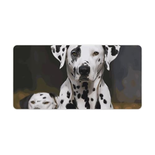 Gaming-Mauspad, Schreibtischunterlage, großes Mauspad, Dalmatiner-Hund, LED-Mauspad, rutschfeste Unterseite, wasserdicht, Schreibtischunterlage für Büro und Zuhause Gaming-Mauspad, Schreibtischunterlage, großes Mauspad, Dalmatiner-Hund, LED-Mauspad, rutschfeste Unterseite, wasserdicht, Schreibtischunterlage für Büro und Zuhause von HEBVNJF