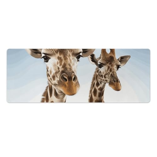 Gaming-Mauspad, Schreibtischunterlage, großes Mauspad, Giraffenhälse, LED-Mauspad, rutschfeste Unterseite, wasserdicht, Schreibtisch-Schreibunterlage für Büro und Zuhause Gaming-Mauspad, Schreibtischunterlage, großes Mauspad, Giraffenhälse, LED-Mauspad, rutschfeste Unterseite, wasserdicht, Schreibtisch-Schreibunterlage für Büro und Zuhause von HEBVNJF