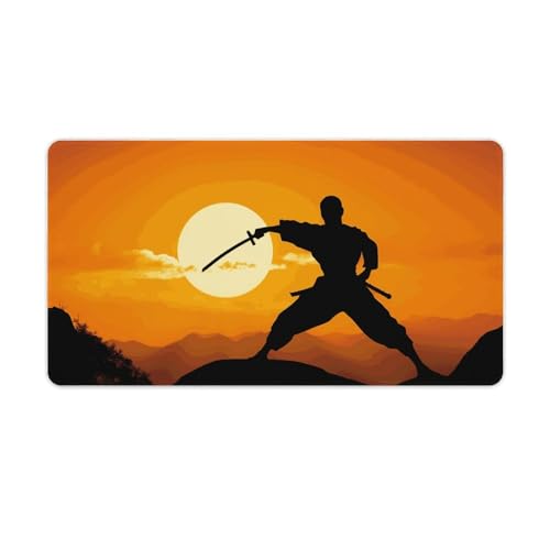Gaming-Mauspad, Schreibtischunterlage, großes Mauspad, Sonne, Karate, Silhouette, LED-Mauspad, rutschfeste Unterseite, wasserdicht, Schreibtisch-Schreibunterlage für Büro und Zuhause Gaming-Mauspad, Schreibtischunterlage, großes Mauspad, Sonne, Karate, Silhouette, LED-Mauspad, rutschfeste Unterseite, wasserdicht, Schreibtisch-Schreibunterlage für Büro und Zuhause von HEBVNJF