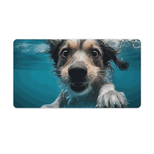 Gaming-Mauspad, Schreibtischunterlage, großes Mauspad, Unterwasser-Hund, LED-Mauspad, rutschfeste Unterseite, wasserdicht, Schreibtisch-Schreibunterlage für Büro und Zuhause Gaming-Mauspad, Schreibtischunterlage, großes Mauspad, Unterwasser-Hund, LED-Mauspad, rutschfeste Unterseite, wasserdicht, Schreibtisch-Schreibunterlage für Büro und Zuhause von HEBVNJF