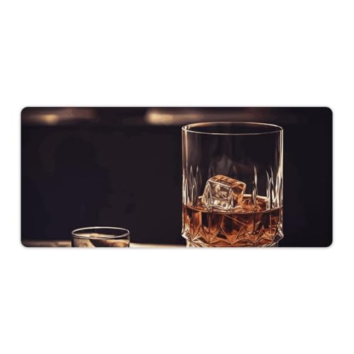 Gaming-Mauspad, Schreibtischunterlage, großes Mauspad, Whisky und Zigarre, LED-Mauspad, rutschfeste Unterseite, wasserdicht, Schreibtisch-Schreibunterlage für Büro und Zuhause Gaming-Mauspad, Schreibtischunterlage, großes Mauspad, Whisky und Zigarre, LED-Mauspad, rutschfeste Unterseite, wasserdicht, Schreibtisch-Schreibunterlage für Büro und Zuhause von HEBVNJF