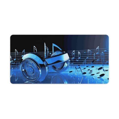 Gaming-Mauspad, Schreibtischunterlage, großes Mauspad, blaue Musik, LED-Mauspad, rutschfeste Unterseite, wasserdicht, Schreibtisch-Schreibunterlage für Büro und Zuhause Gaming-Mauspad, Schreibtischunterlage, großes Mauspad, blaue Musik, LED-Mauspad, rutschfeste Unterseite, wasserdicht, Schreibtisch-Schreibunterlage für Büro und Zuhause von HEBVNJF