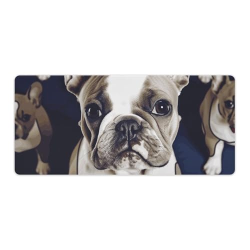 Gaming-Mauspad, Schreibtischunterlage, großes Mauspad, niedliche französische Bulldogge, LED-Mauspad, rutschfeste Unterseite, wasserdicht, Schreibtisch-Schreibunterlage für Büro und Zuhause Gaming-Mauspad, Schreibtischunterlage, großes Mauspad, niedliche französische Bulldogge, LED-Mauspad, rutschfeste Unterseite, wasserdicht, Schreibtisch-Schreibunterlage für Büro und Zuhause von HEBVNJF