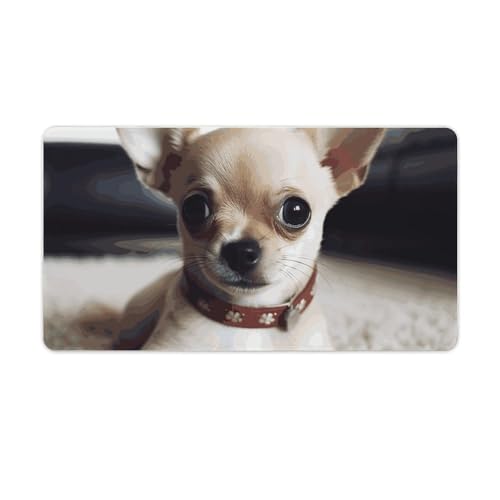 Gaming-Mauspad, Schreibtischunterlage, großes Mauspad, niedlicher Chihuahua, LED-Mauspad, rutschfeste Unterseite, wasserdicht, Schreibtisch-Schreibunterlage für Büro und Zuhause Gaming-Mauspad, Schreibtischunterlage, großes Mauspad, niedlicher Chihuahua, LED-Mauspad, rutschfeste Unterseite, wasserdicht, Schreibtisch-Schreibunterlage für Büro und Zuhause von HEBVNJF