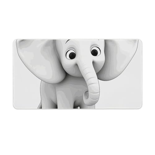 Gaming-Mauspad, Schreibtischunterlage, großes Mauspad, weißer Elefant, LED-Mauspad, rutschfeste Unterseite, wasserdicht, Schreibtisch-Schreibunterlage für Büro und Zuhause Gaming-Mauspad, Schreibtischunterlage, großes Mauspad, weißer Elefant, LED-Mauspad, rutschfeste Unterseite, wasserdicht, Schreibtisch-Schreibunterlage für Büro und Zuhause von HEBVNJF