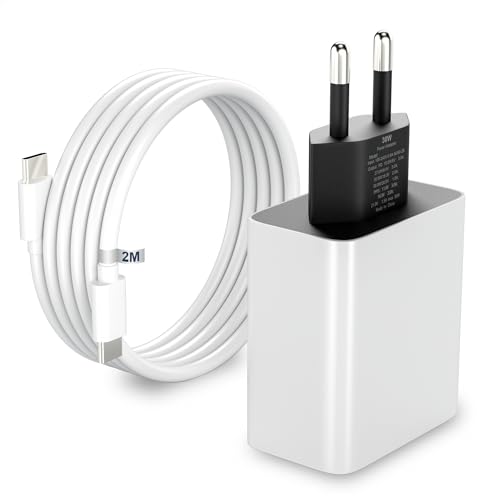30W Ladegerät für Google Pixel 9 Pro, 8, 8a, 7a, 7, 6a, 6 - Schnellladegerät USB C Netzteil Ladestecker Mit 2M Kabel für Pixel 5, 5a 5G, 4, 4a 5G, 4XL, 3a, 3a XL, 2XL, XL 30W Ladegerät für Google Pixel 9 Pro, 8, 8a, 7a, 7, 6a, 6 - Schnellladegerät USB C Netzteil Ladestecker Mit 2M Kabel für Pixel 5, 5a 5G, 4, 4a 5G, 4XL, 3a, 3a XL, 2XL, XL von HECHOBO