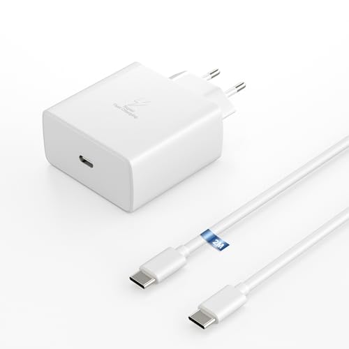 45W USB C Ladegerät für Samsung Galaxy S24 S23 S22+ S22ultra S23+ s23ultra S21 Ultra 5G S20/Note 20 Schnellladegerät Netzteil mit 5A USB C auf USB C Kabel 2M + 45w Super Fast Charger USB C Stecker von HECHOBO