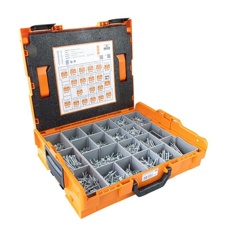 HECO-TOPIX-plus Sortimentskoffer L-BOXX Holzschrauben Teil- und Vollgewinde 3005-teilig HECO-TOPIX-plus Sortimentskoffer L-BOXX Holzschrauben Teil- und Vollgewinde 3005-teilig von HECO-Schrauben GmbH & Co. KG